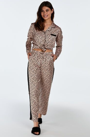 Hunkemöller Pantalon de pyjama en satin Bronzage
