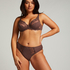 Slip taille haute Diva, Marron