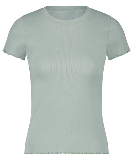 Chemise &agrave; manches courtes en coton, Vert