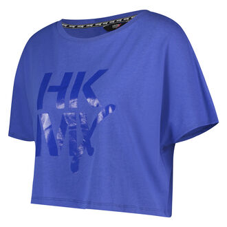 Loose fit croptop HKMX, Bleu