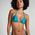 Haut de bikini triangle Aqua, Vert