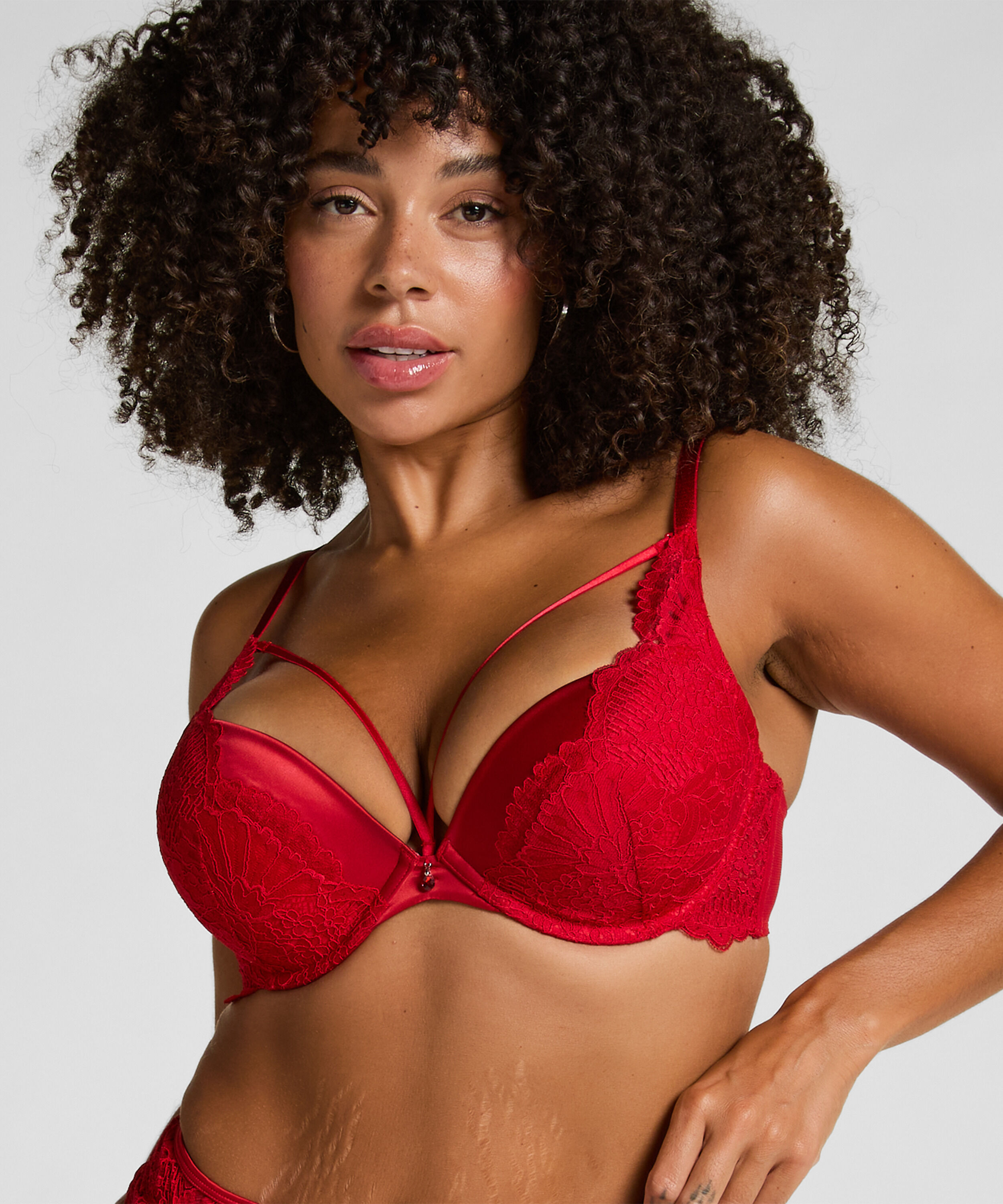 Soutien-gorge à armatures maximiseur préformé Whitney, Rouge
