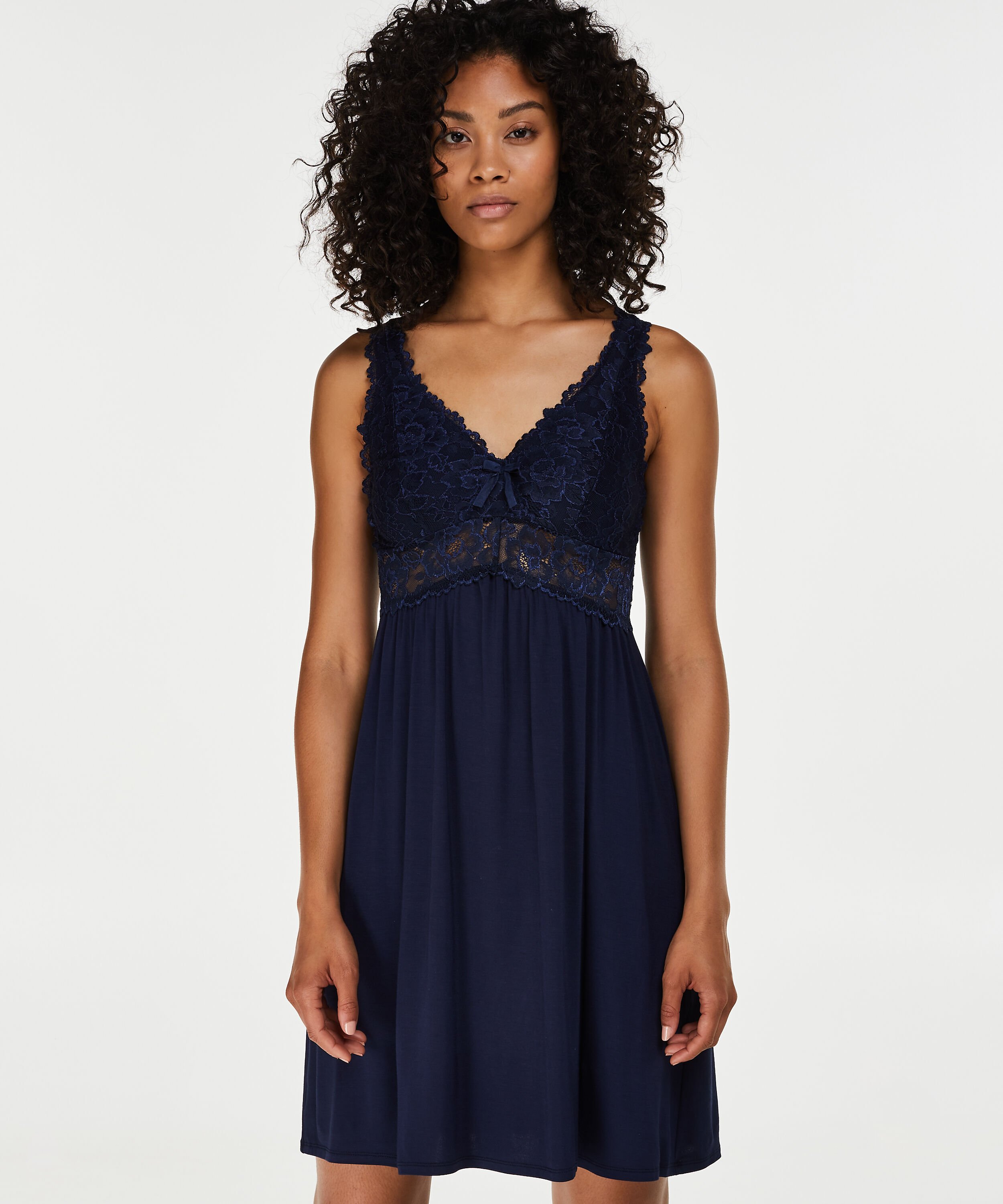 Nuisette Modal Lace, Bleu