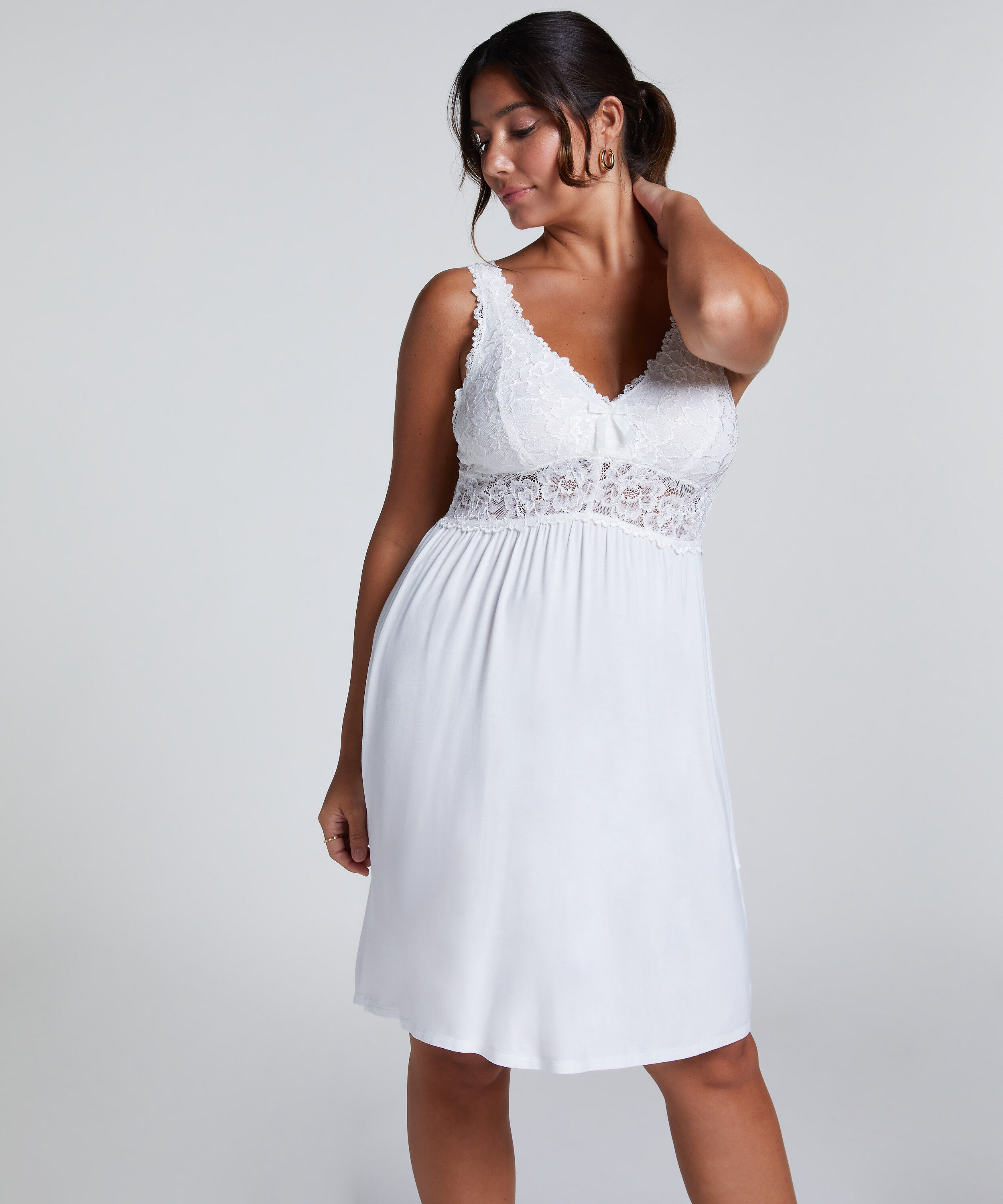 Nuisette Nora Lace, Blanc Nuisette Nora Lace, Blanc