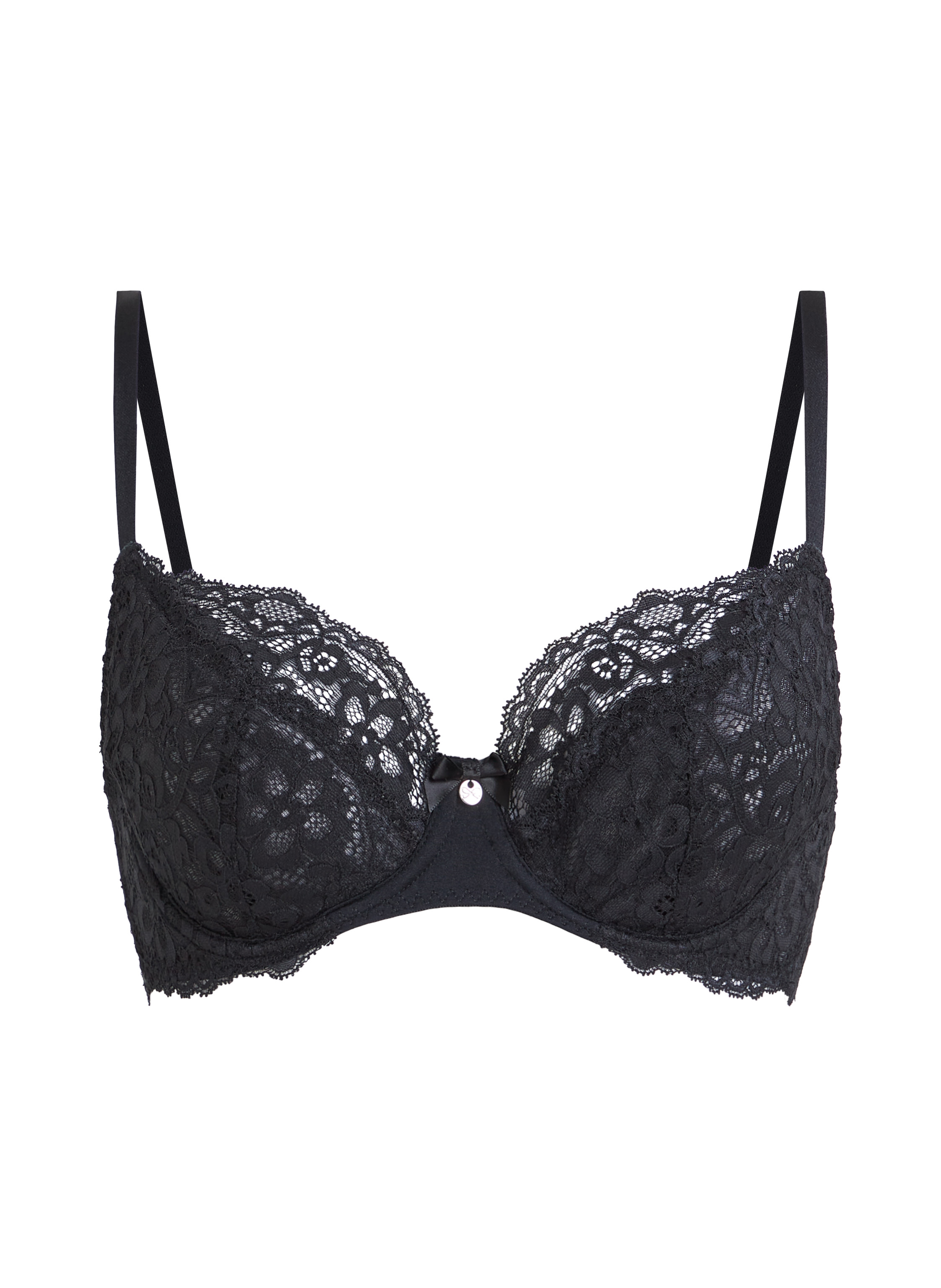 Soutien-gorge à armatures non-préformé Marine, Noir, main