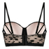 Soutien-gorge à armatures rembourré longline Lou, Noir