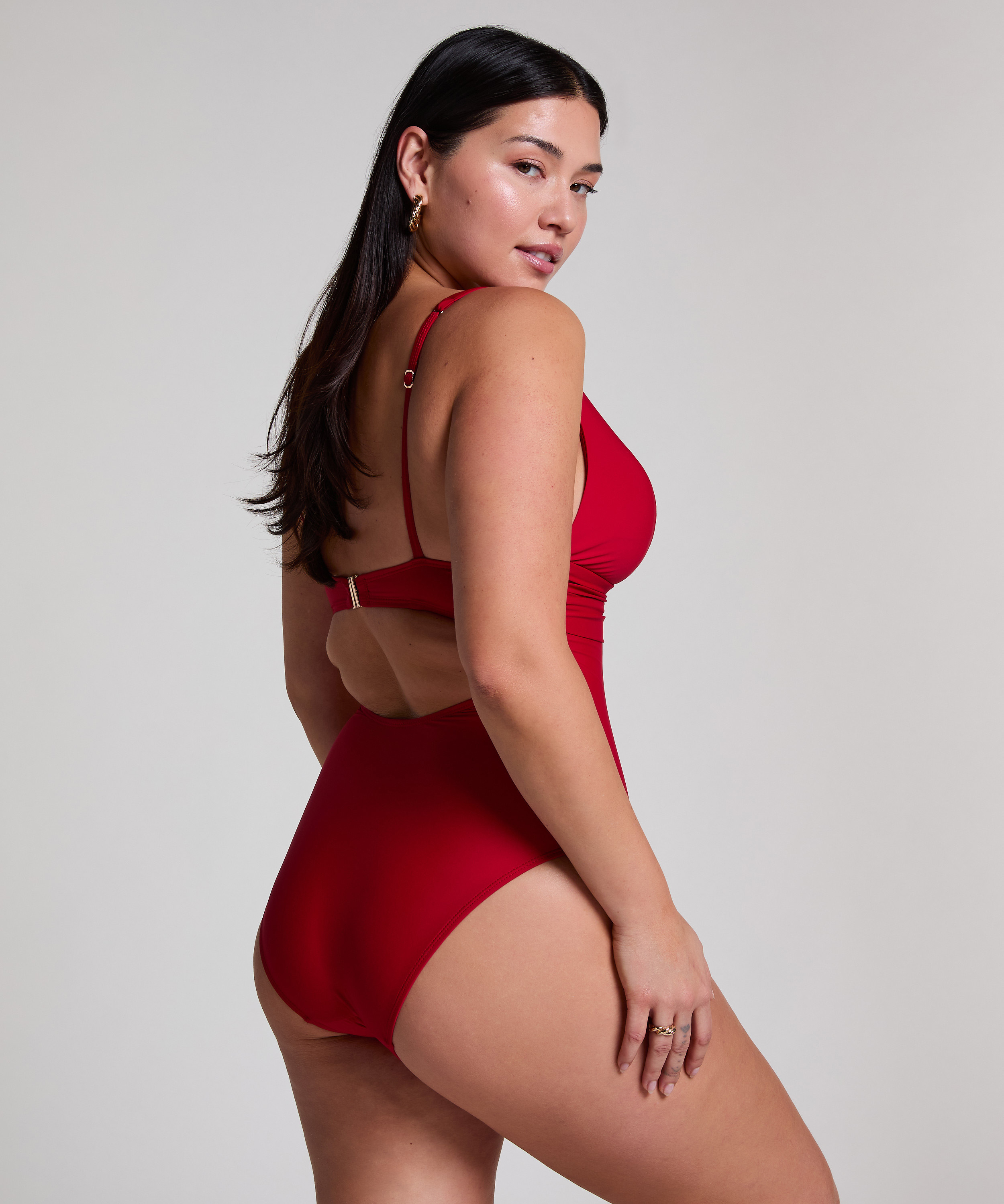 Maillot de bain Shaping Luna, Rouge, main