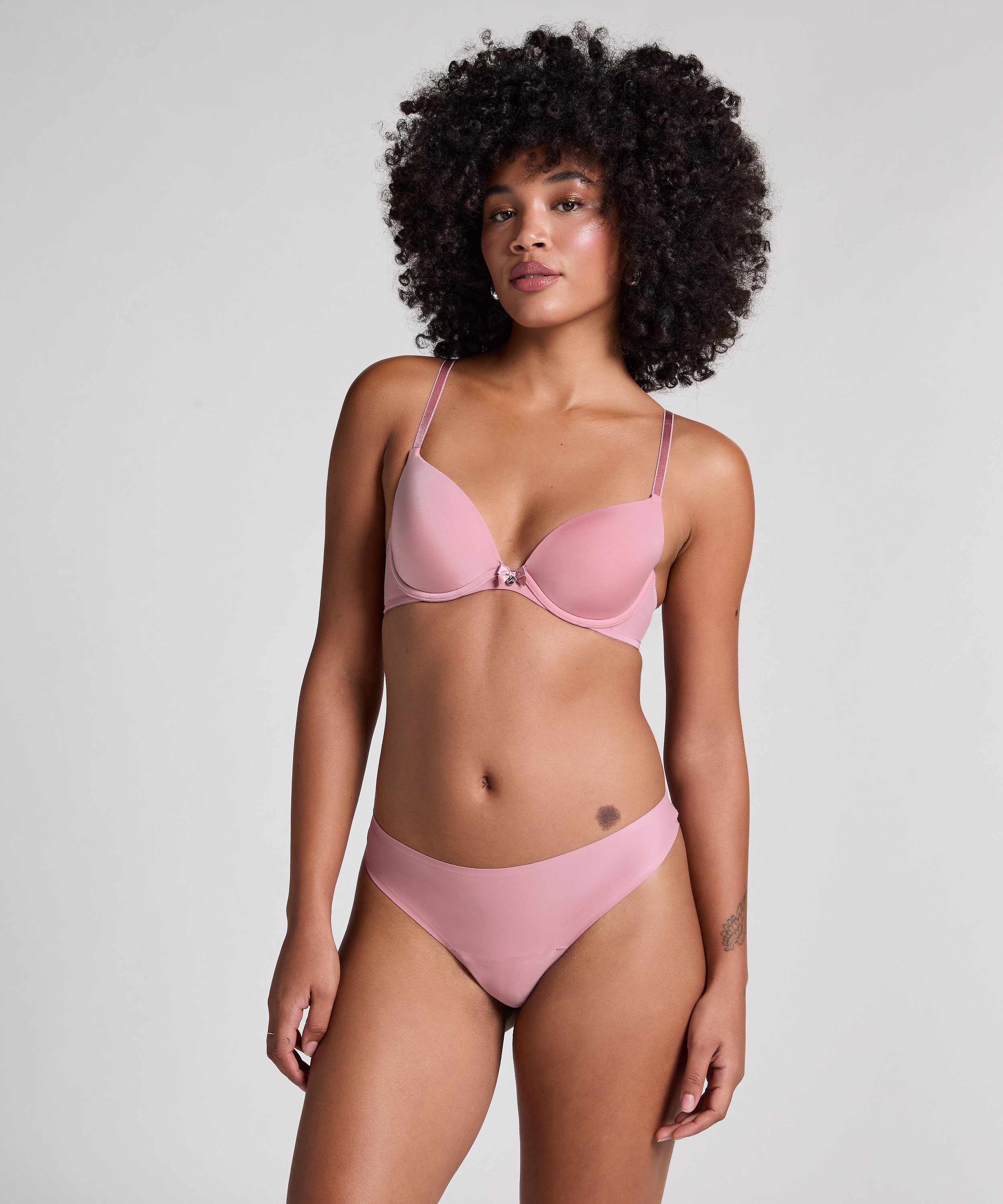 Soutien-gorge à armatures préformé Plunge, Rose, main