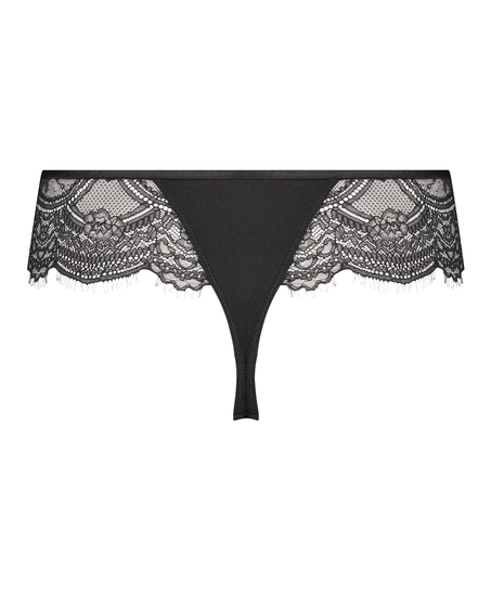 Boxer string Nathalie, Noir