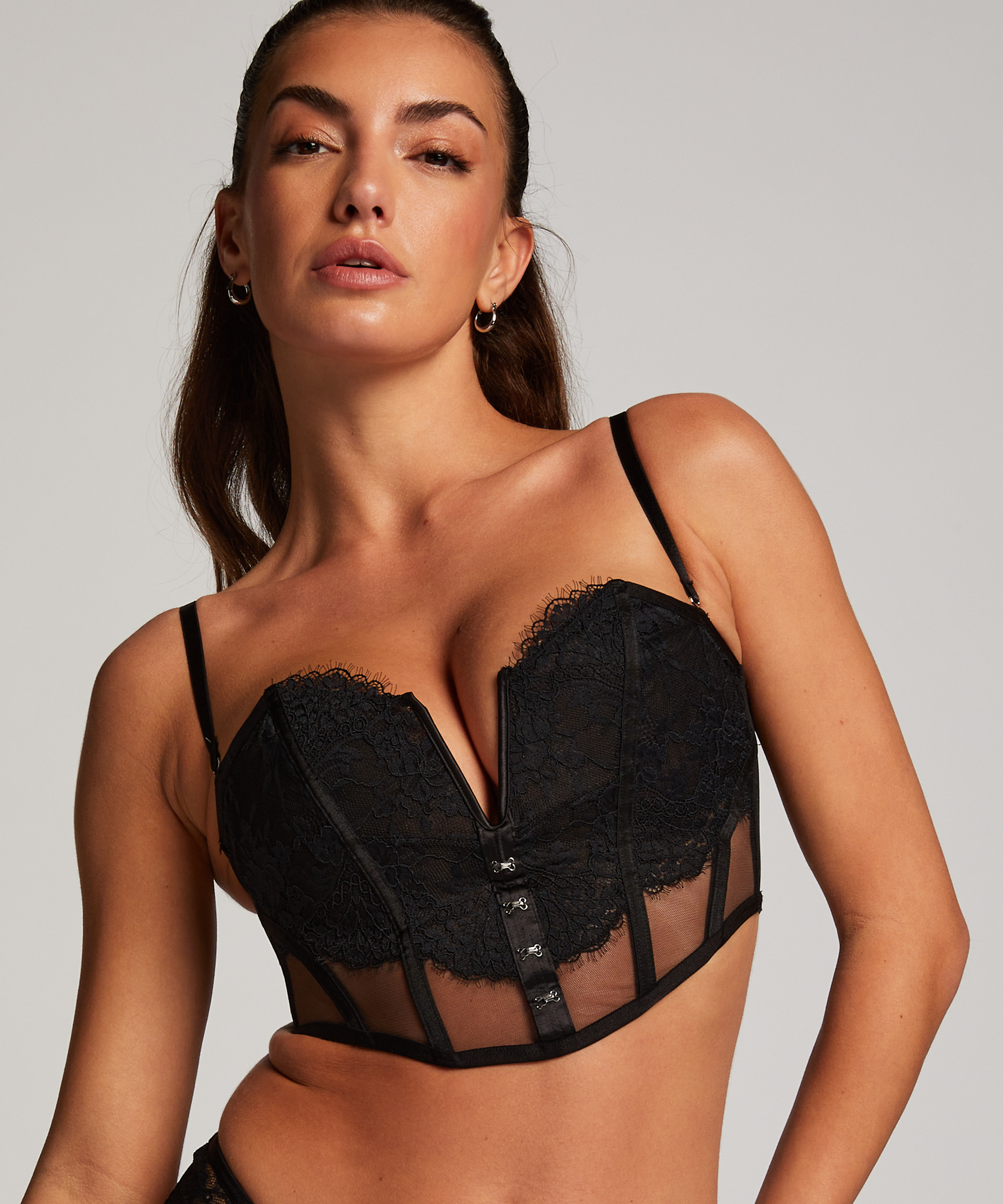 Bustier Bella, Noir, main