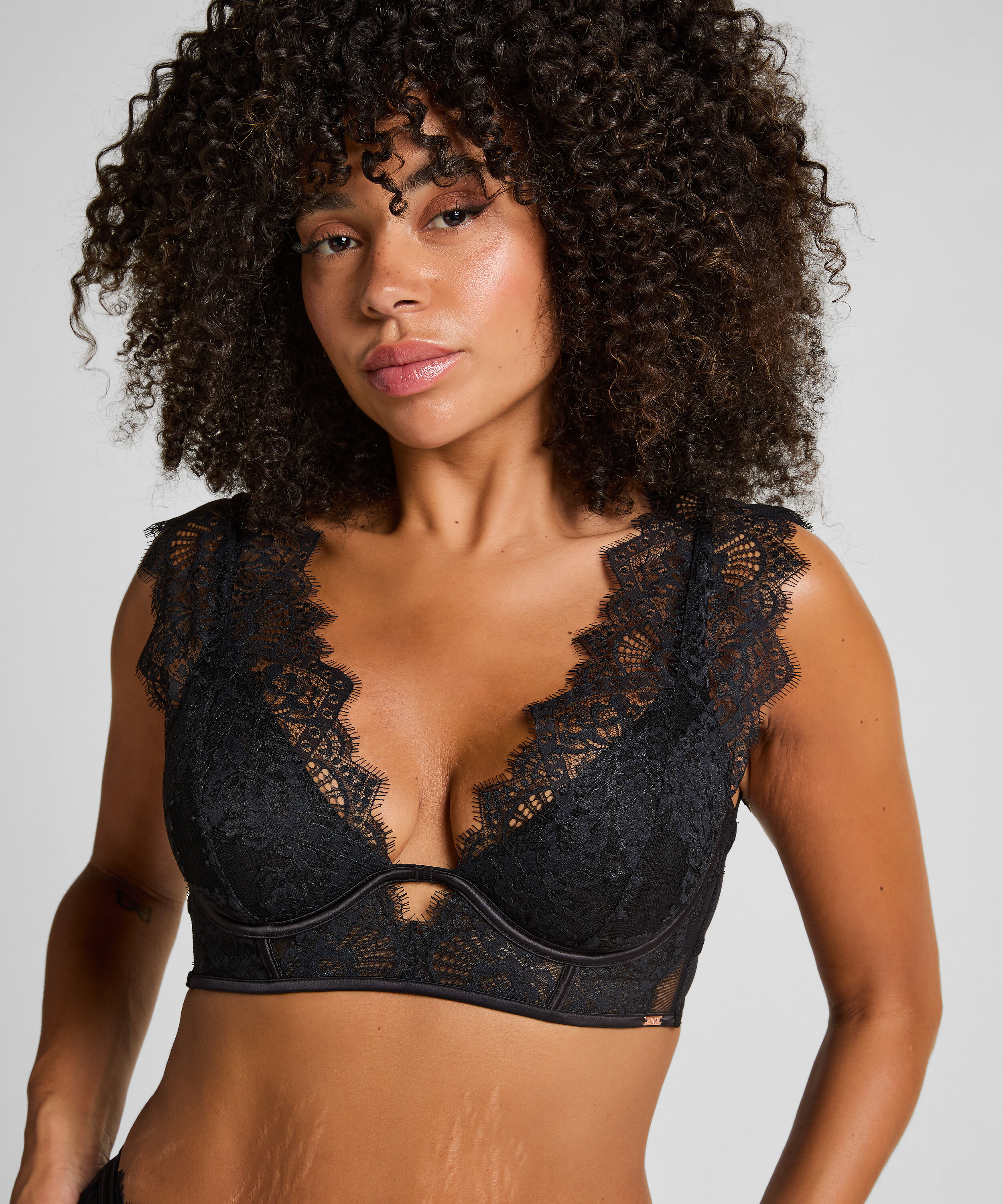 Soutien-gorge bustier non-rembourré à armatures Zoe, Noir