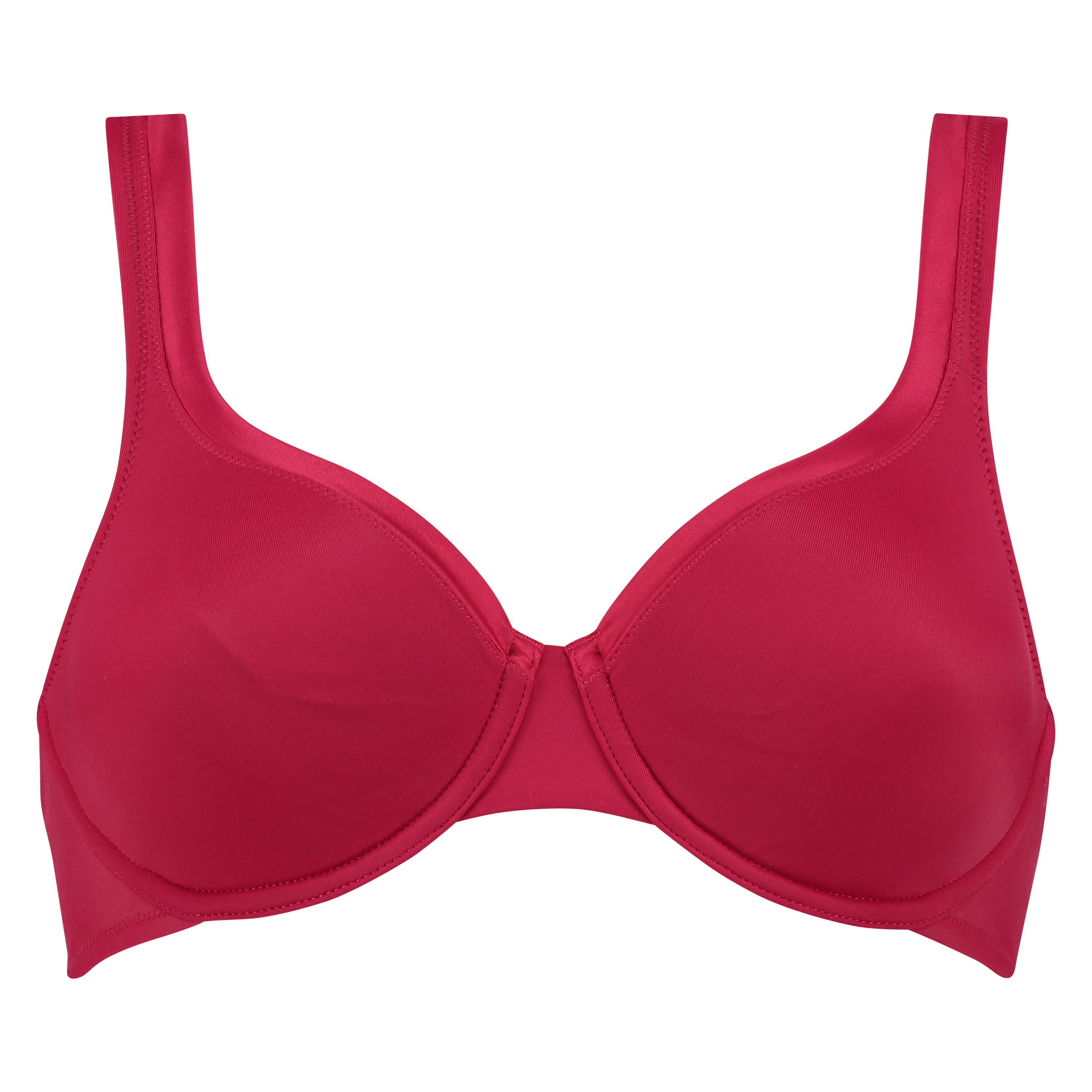 Soutien-gorge à armatures non-préformé Satin Fleece, Rouge, main