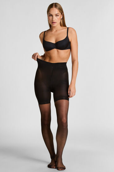 Hunkemöller Collants 15 Deniers Lift & Shape Total Noir