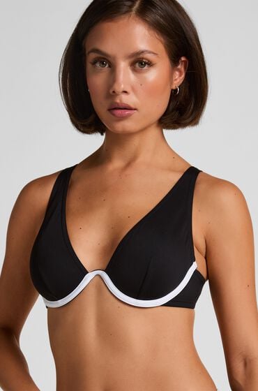 Hunkemöller Haut de bikini en neoprene Noir
