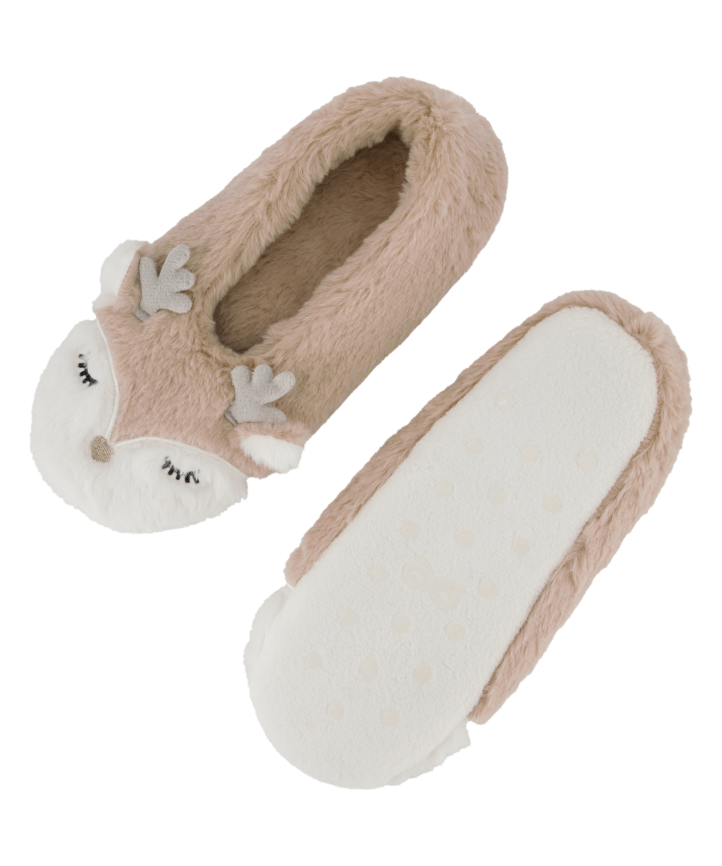 Chaussons ballerine, Beige, main