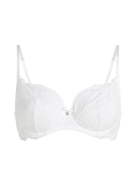 Soutien-gorge à armatures non-préformé Marine, Blanc