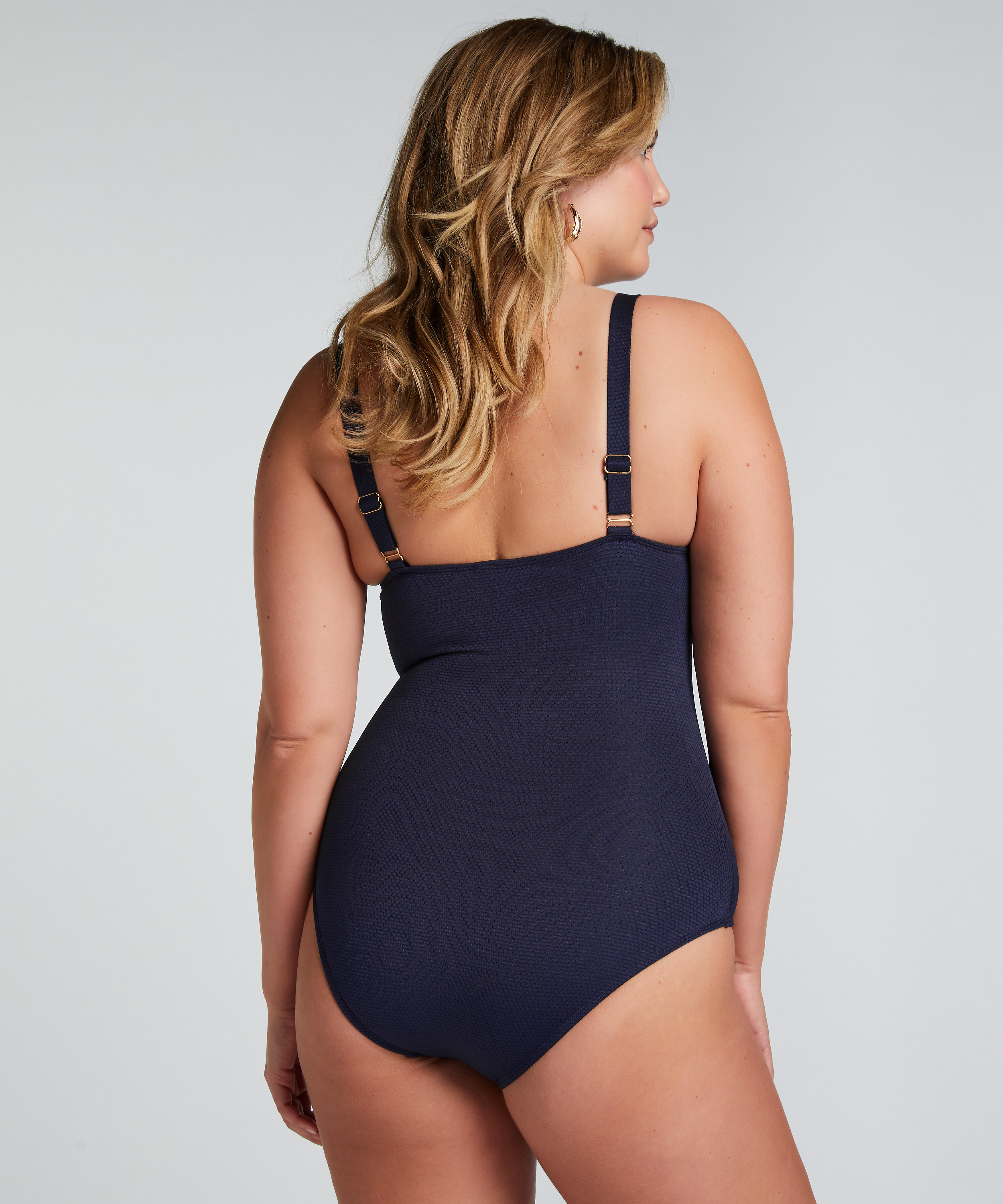 Maillot de bain Scallop, Bleu, main