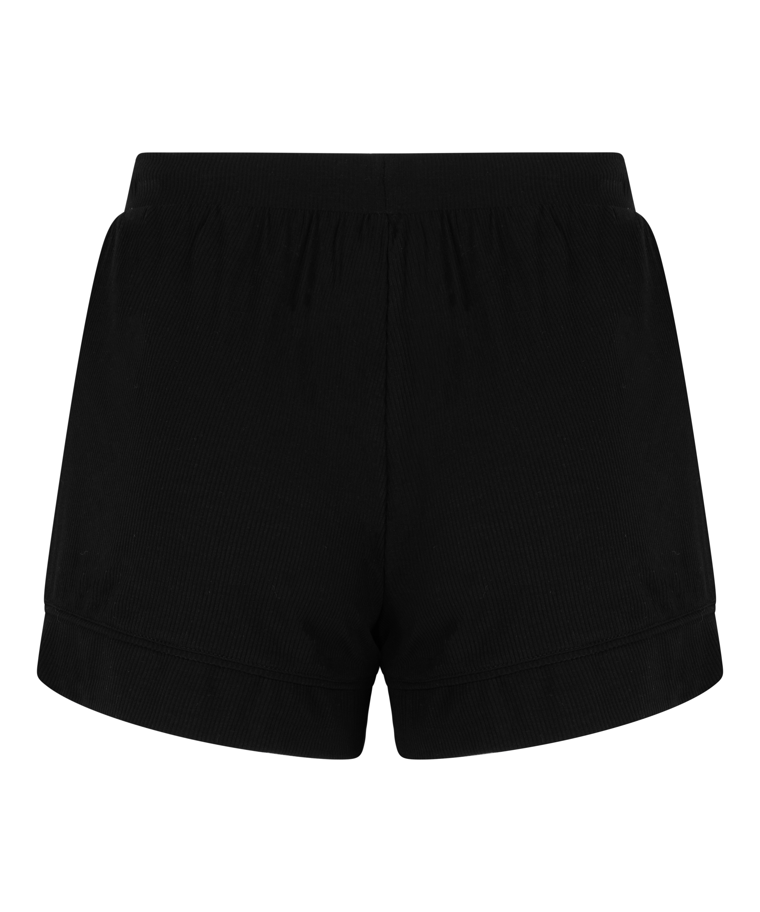 Short en jersey côtelé Essential, Noir, main