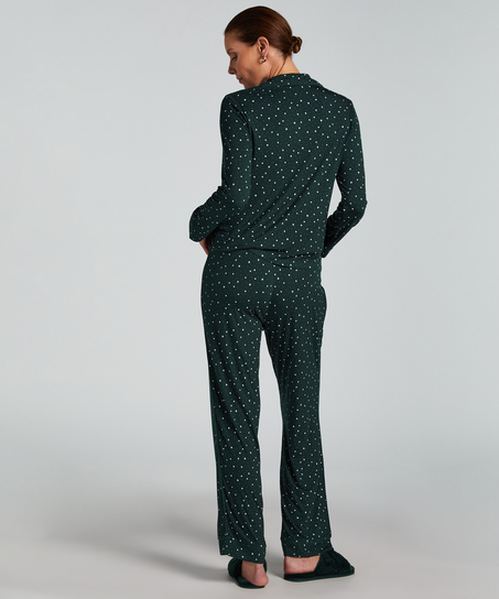 Pantalon de pyjama Jersey, Vert