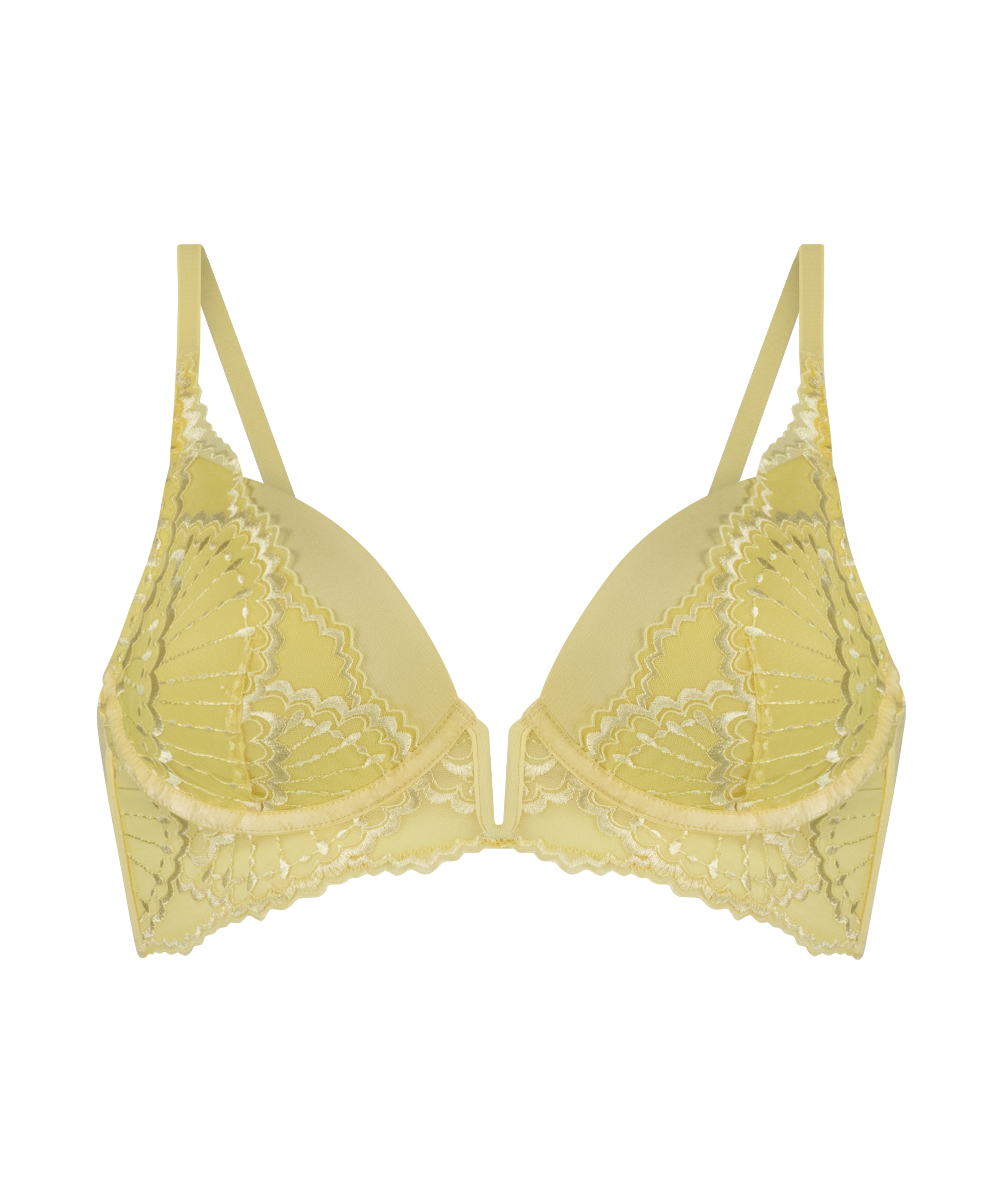 Soutien-gorge à armatures préformé longline Sali, Jaune, main