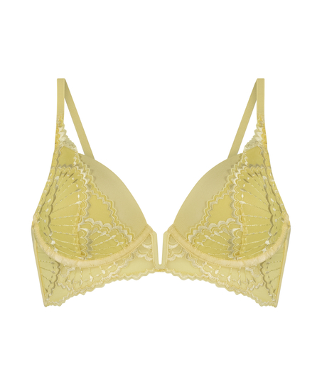 Soutien-gorge à armatures préformé longline Sali, Jaune