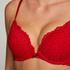 Soutien-gorge push-up à armatures rembourré Rose, Rouge
