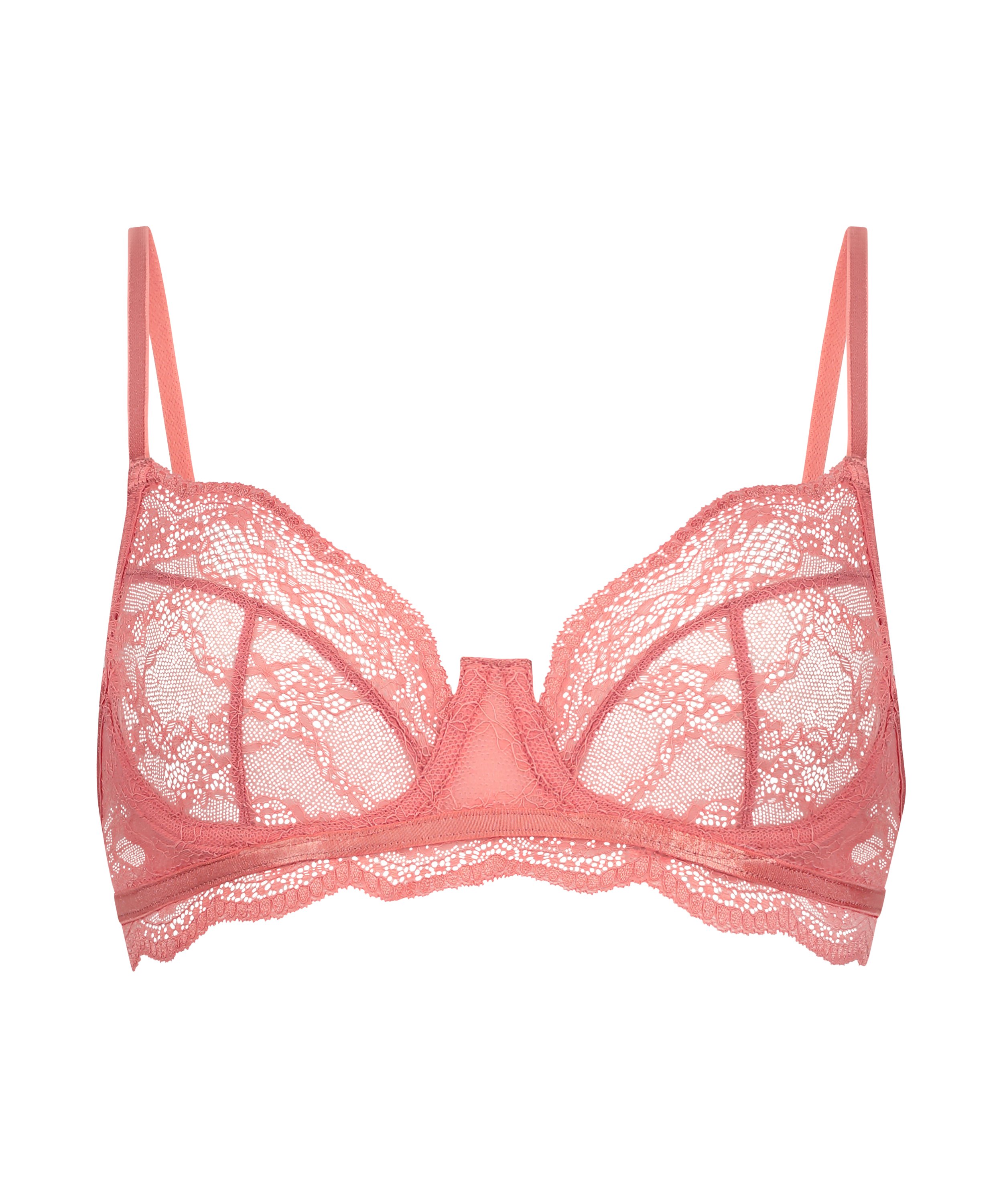 Soutien-gorge non-rembourr&eacute; &agrave; armatures Isabelle, Rose, main