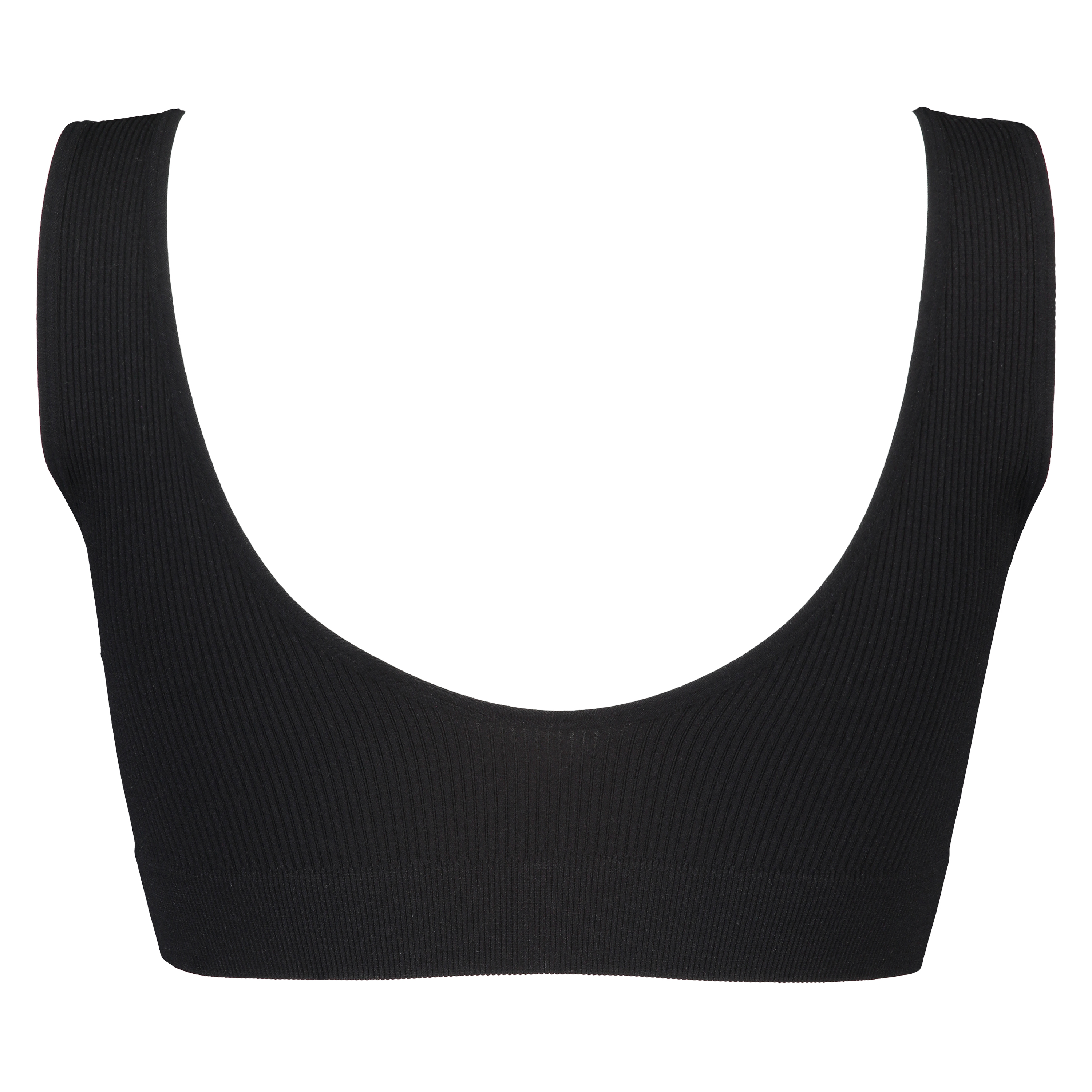 Brassière sans couture, Noir, main