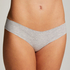 String invisible en coton, Gris