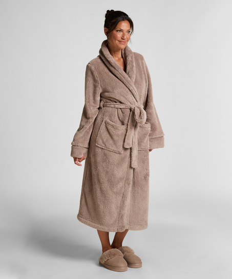 Peignoir Fleece, Beige