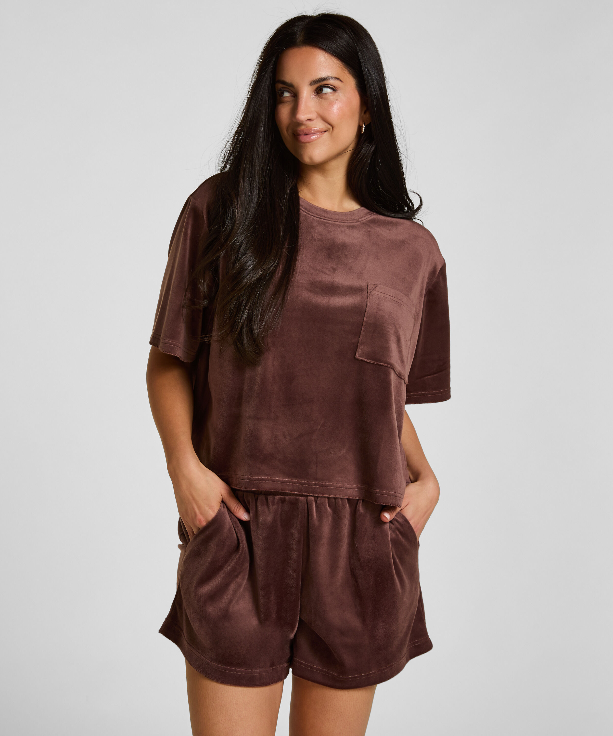 Short Velours Pocket, Vert
