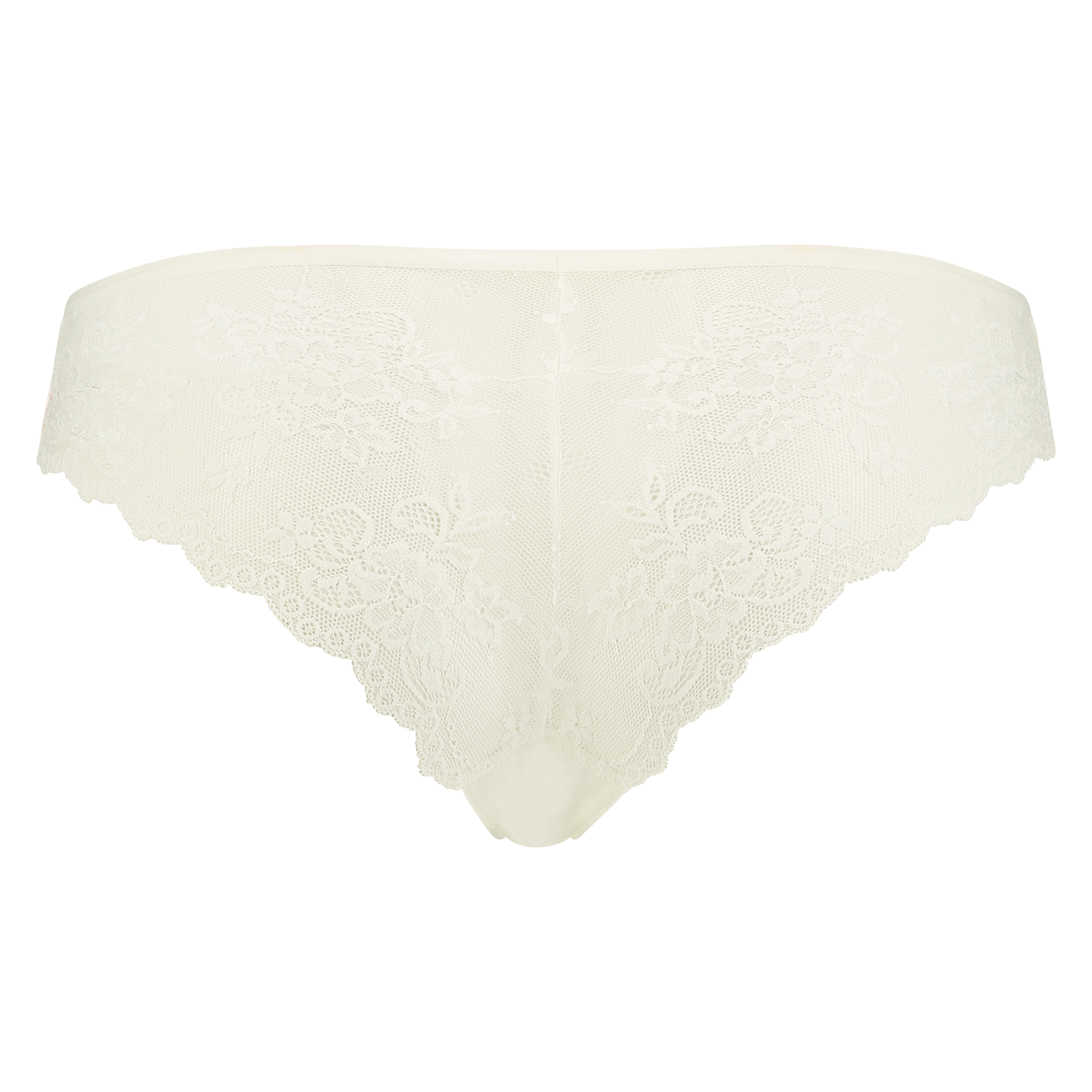 Slip brésilien iInvisible Lace Back, Blanc, main