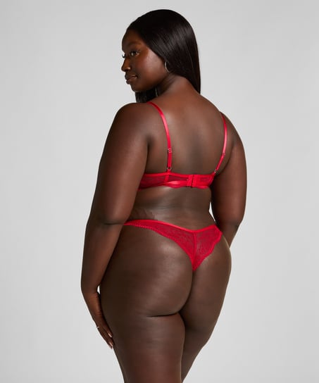Soutien-gorge non-rembourr&eacute; &agrave; armatures Isabelle, Rouge