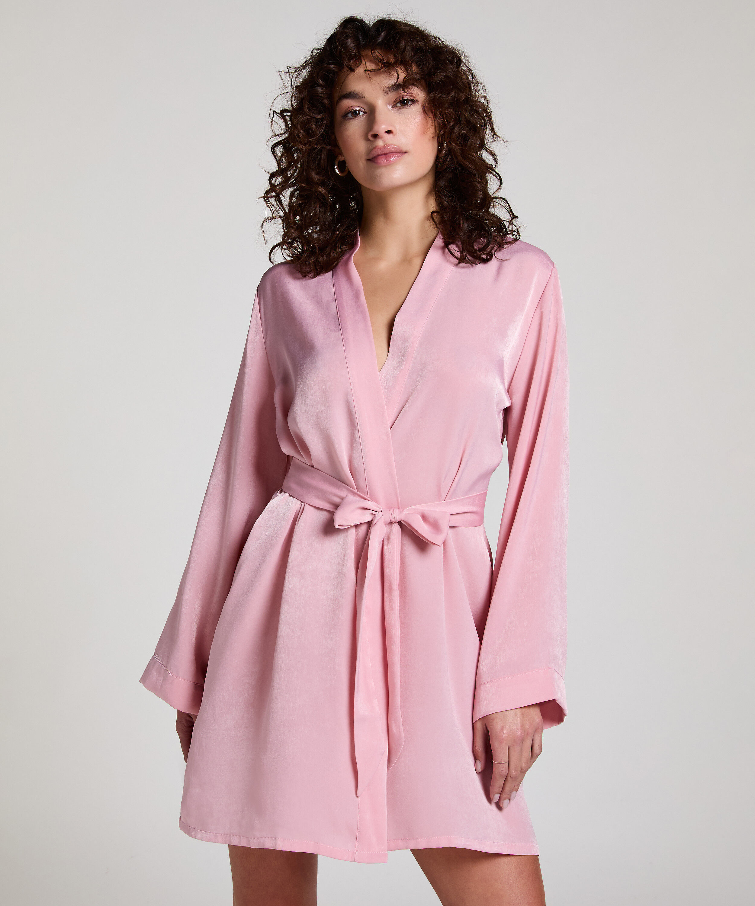 Kimono Satin, Rose Kimono Satin, Rose