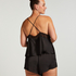 Short de pyjama Satin Marcela, Noir