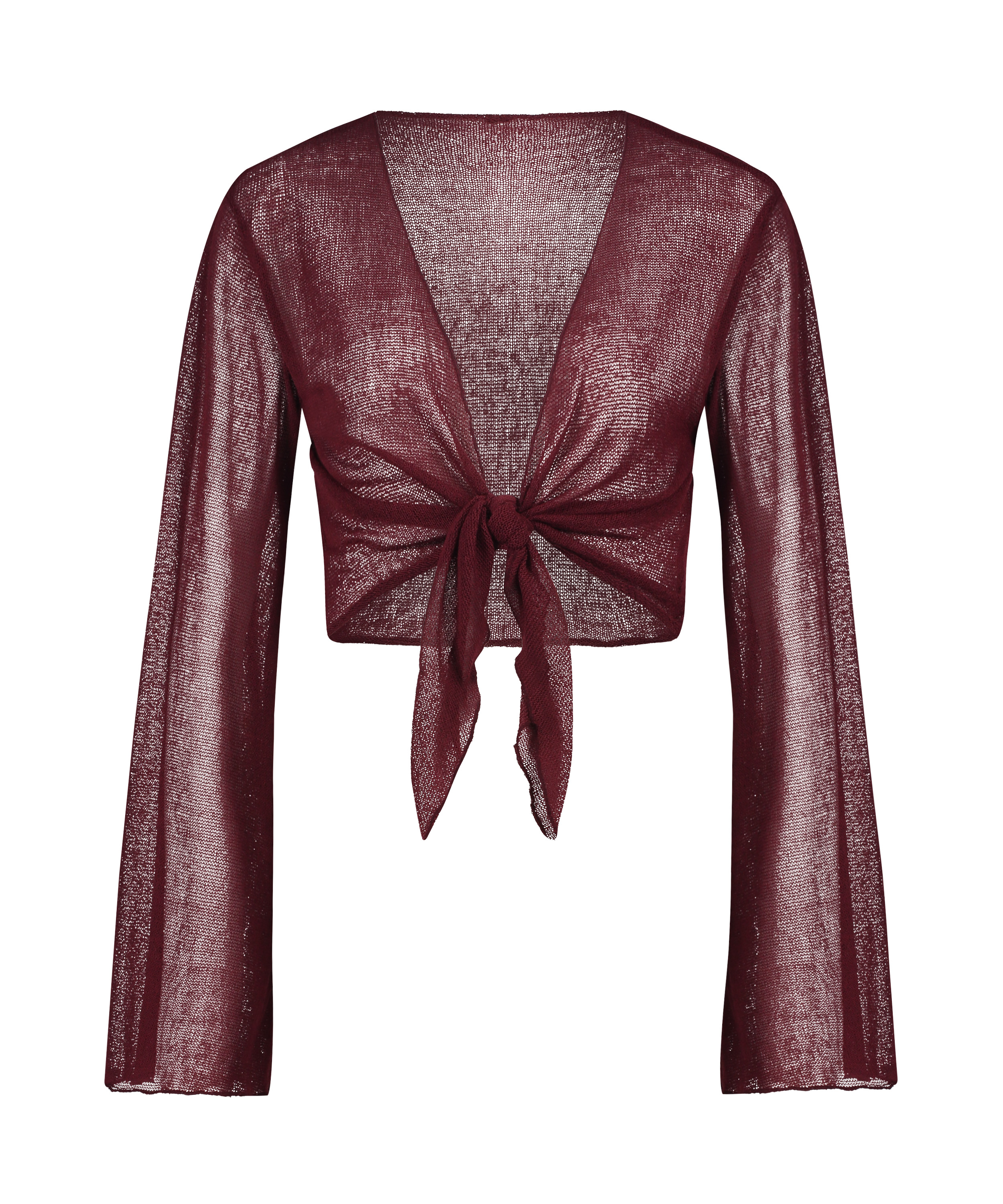 Débardeur de plage en maille ouverte, Rouge, main