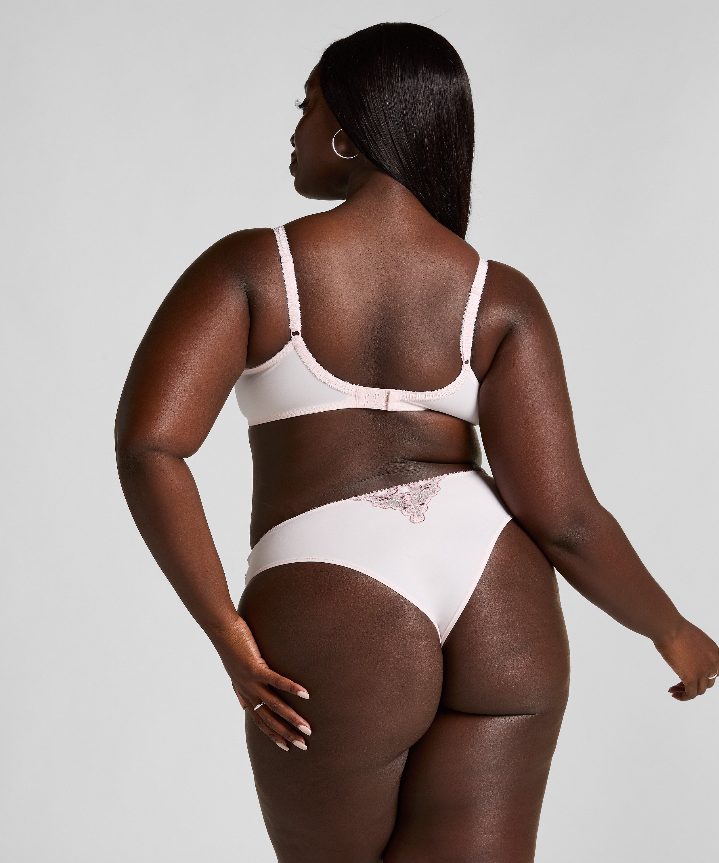 Slip br&eacute;silien Diva, Rose, main