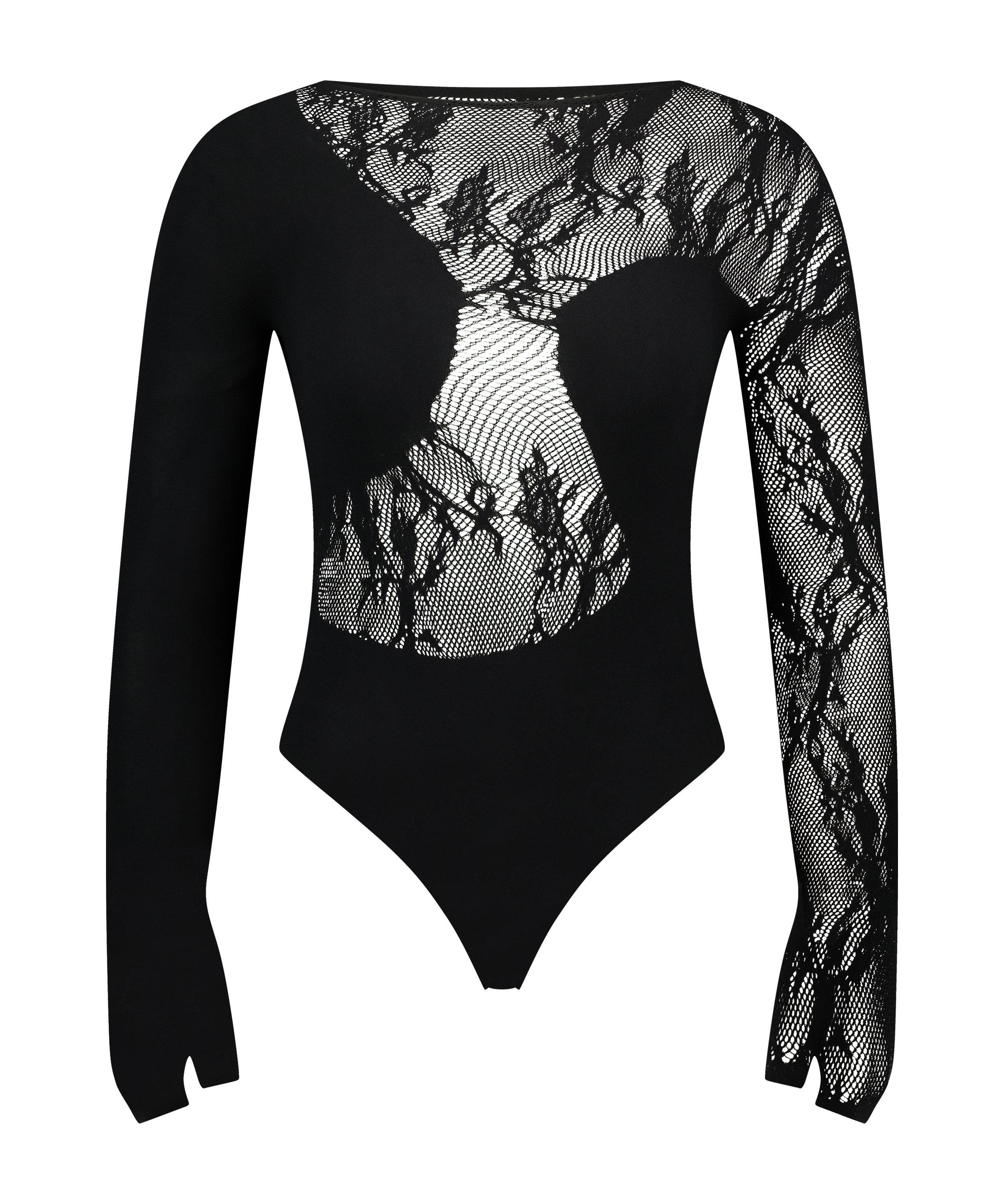 Body Lace Panels, Noir, main
