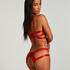 Slip brésilien ouvert Jacky, Rouge