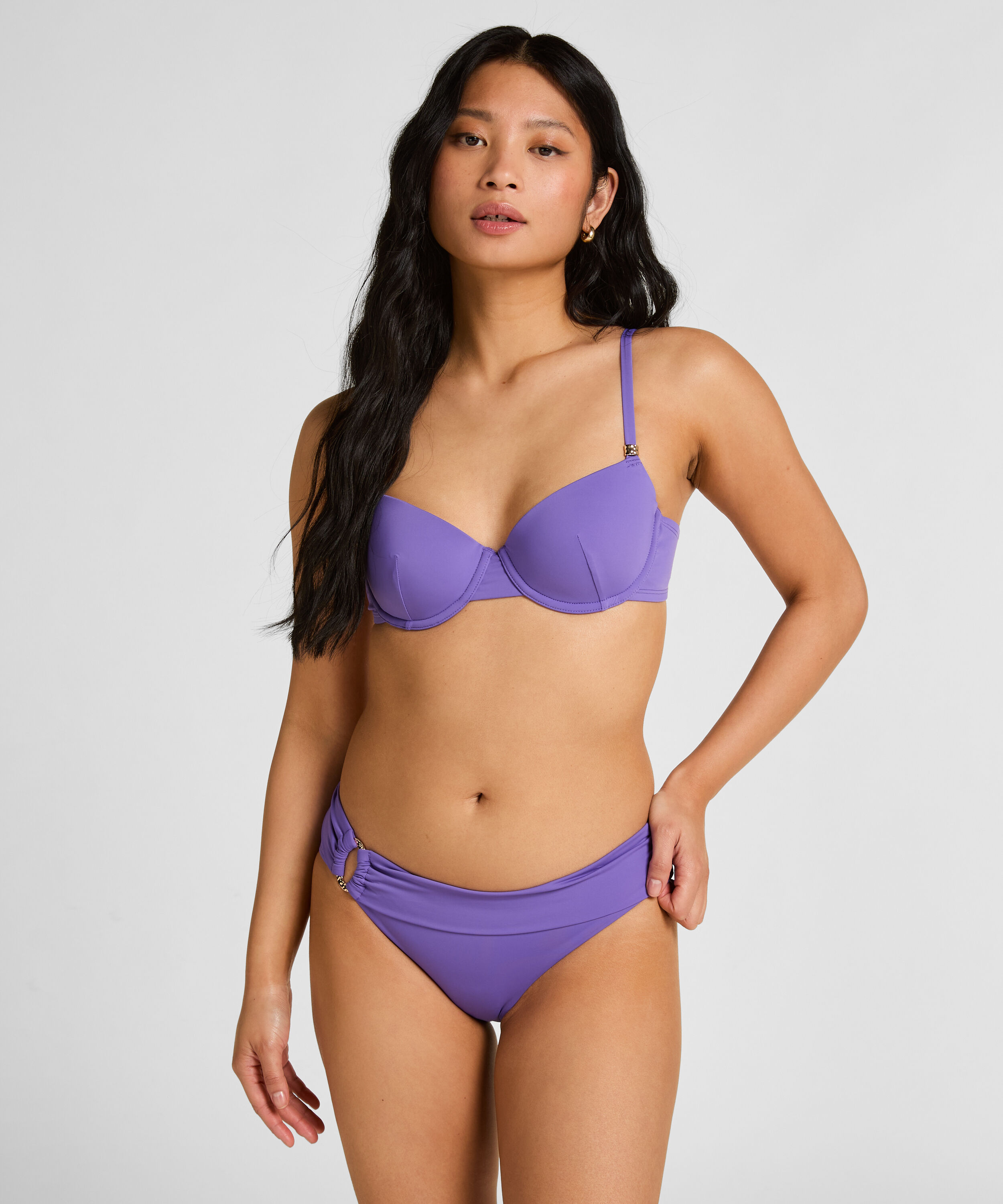 Bas de bikini Luxe Rio, Violet