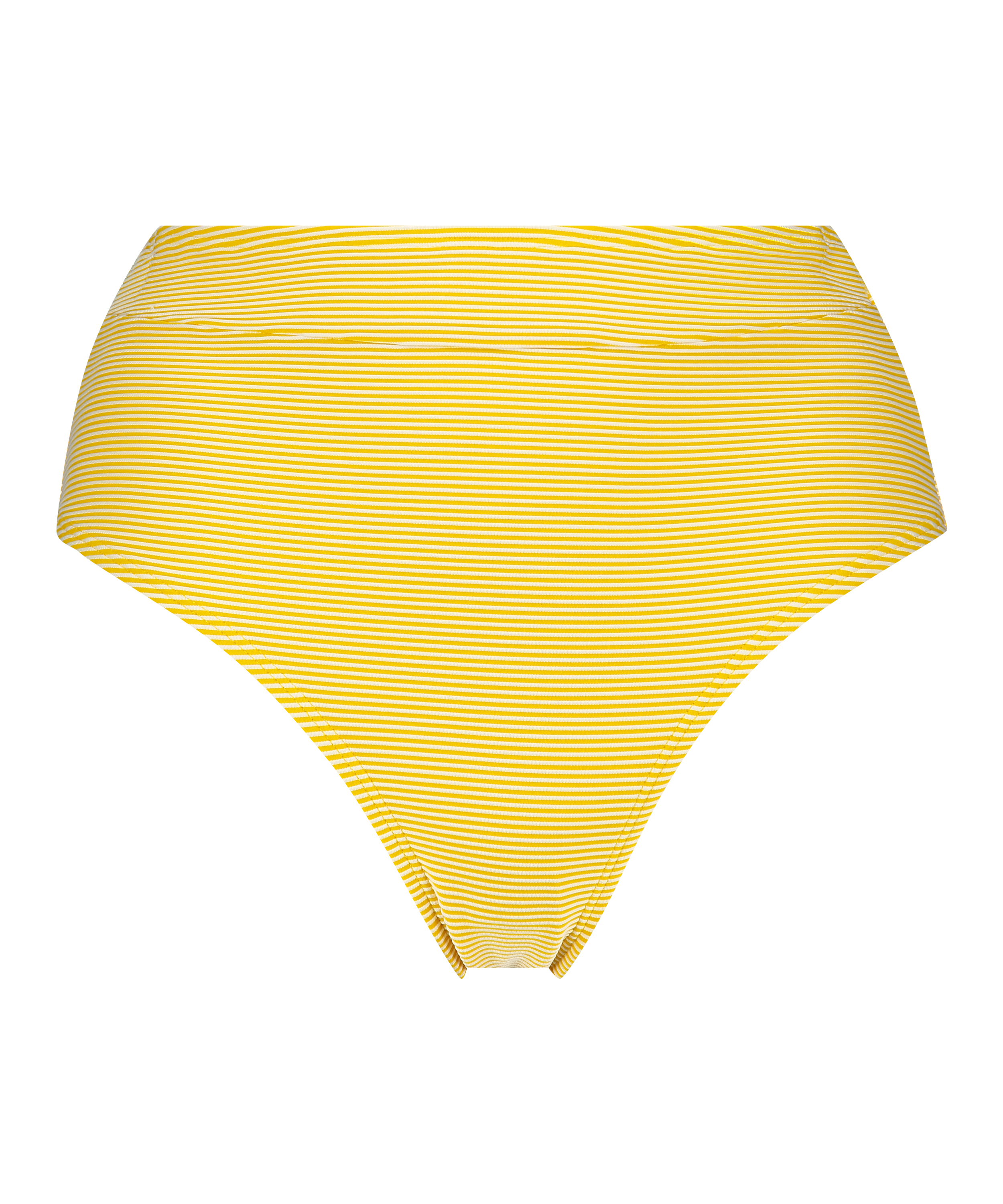 Bas de bikini coquin taille haute Carmel, Jaune, main