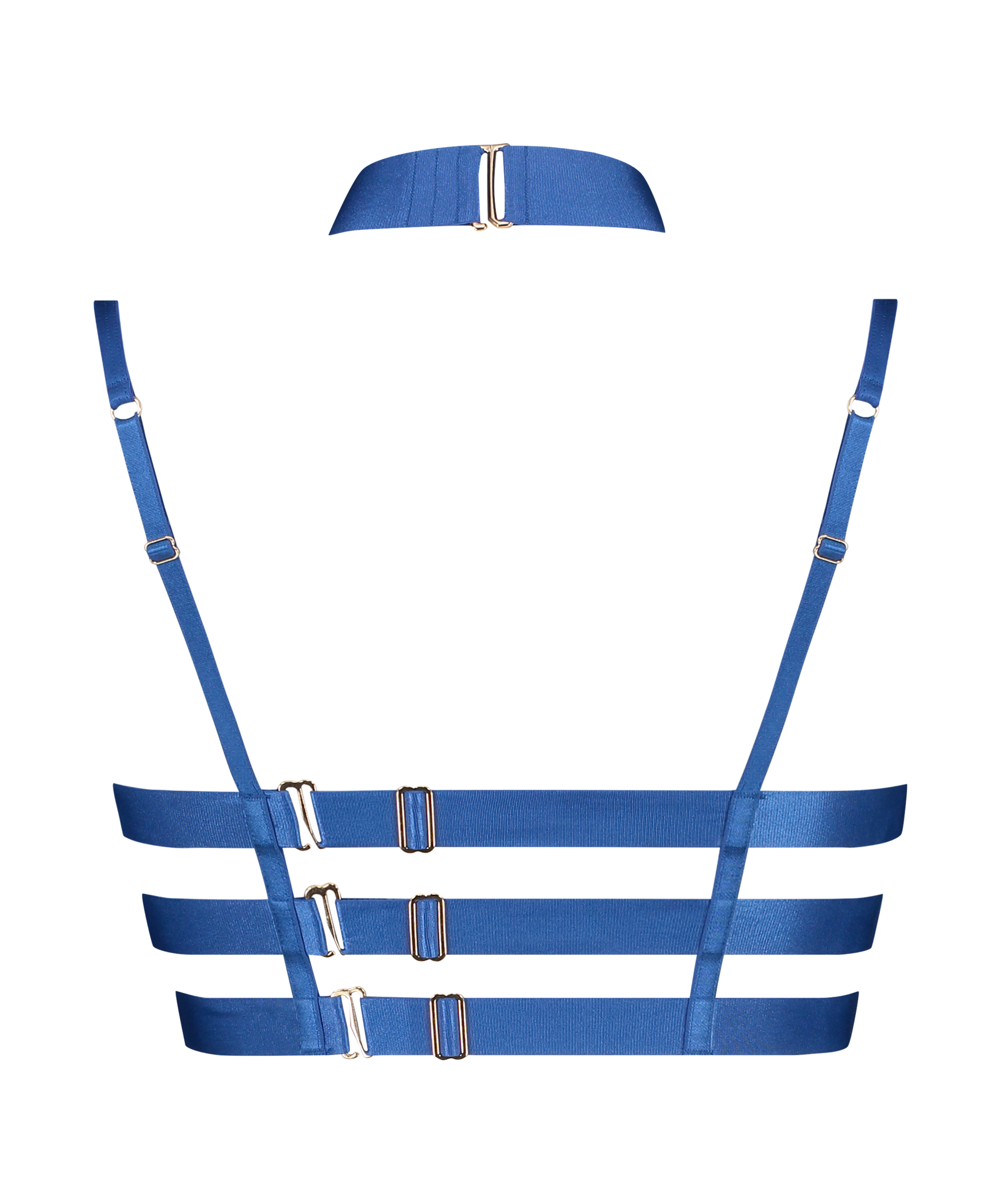 Soutien-gorge bustier non-rembourré à armatures Clementine, Bleu, main