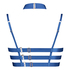 Soutien-gorge bustier non-rembourré à armatures Clementine, Bleu