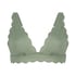 Haut de bikini Triangle Scallop, Vert