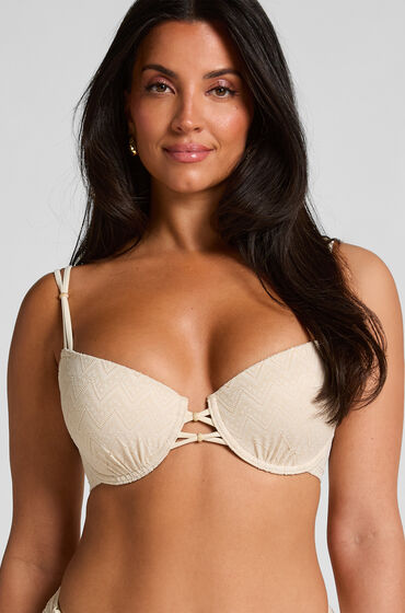 Hunkemöller Crochet Bikini Top Blanc