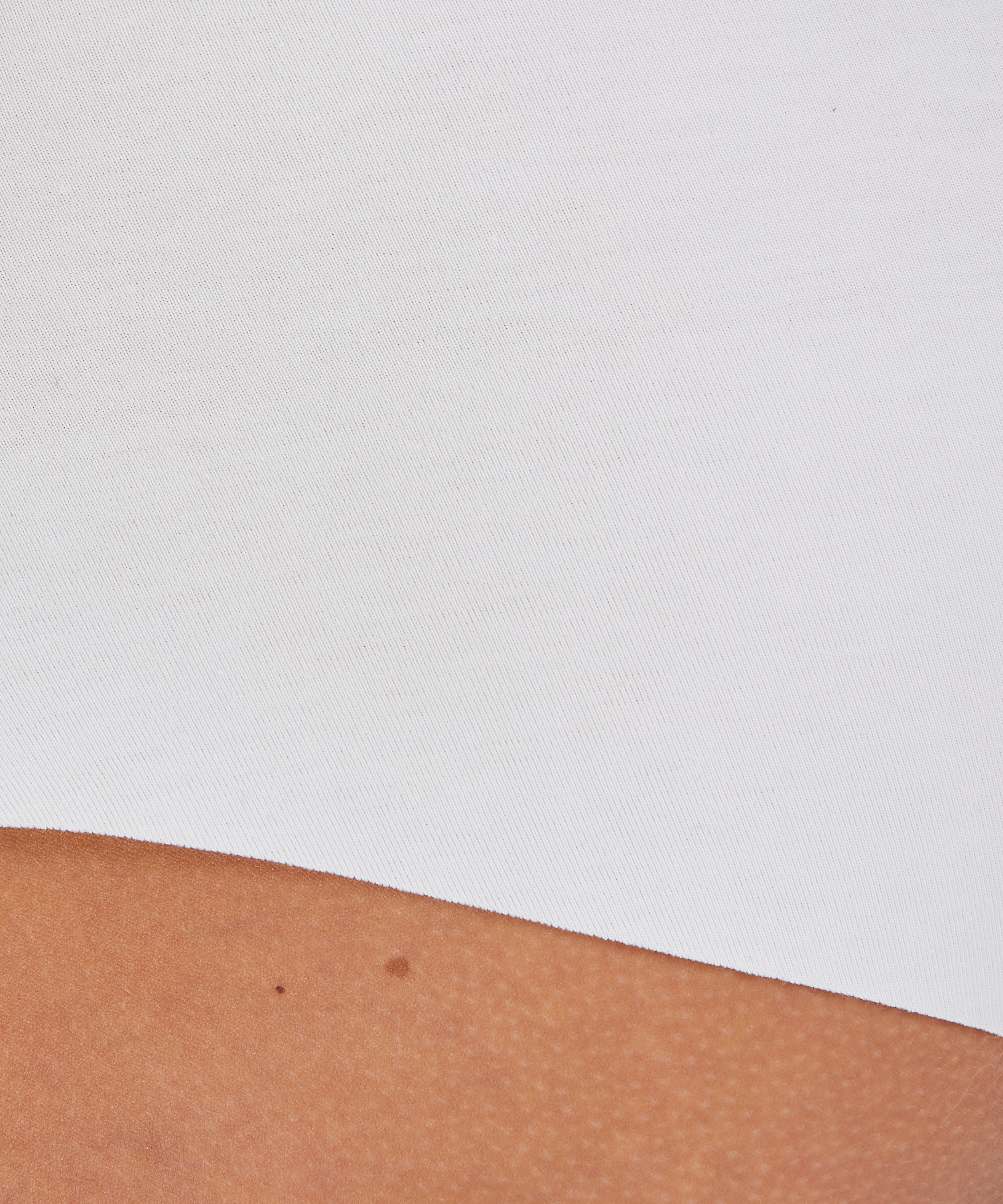Boxer invisible en coton, Blanc, main