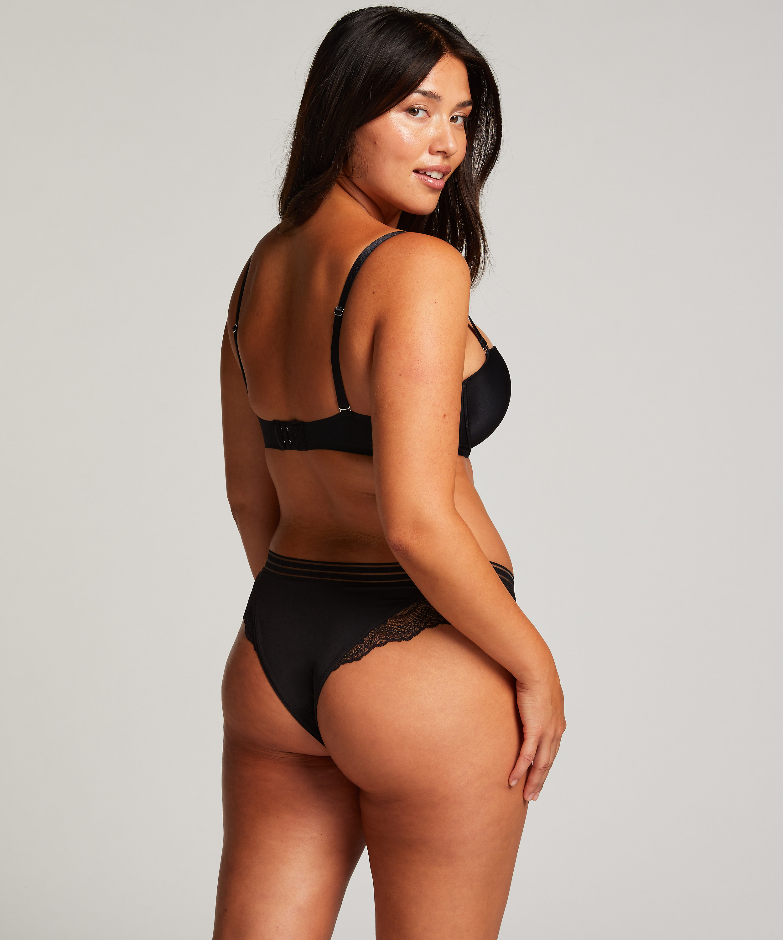 Slip br&eacute;silien Sully, Noir, main