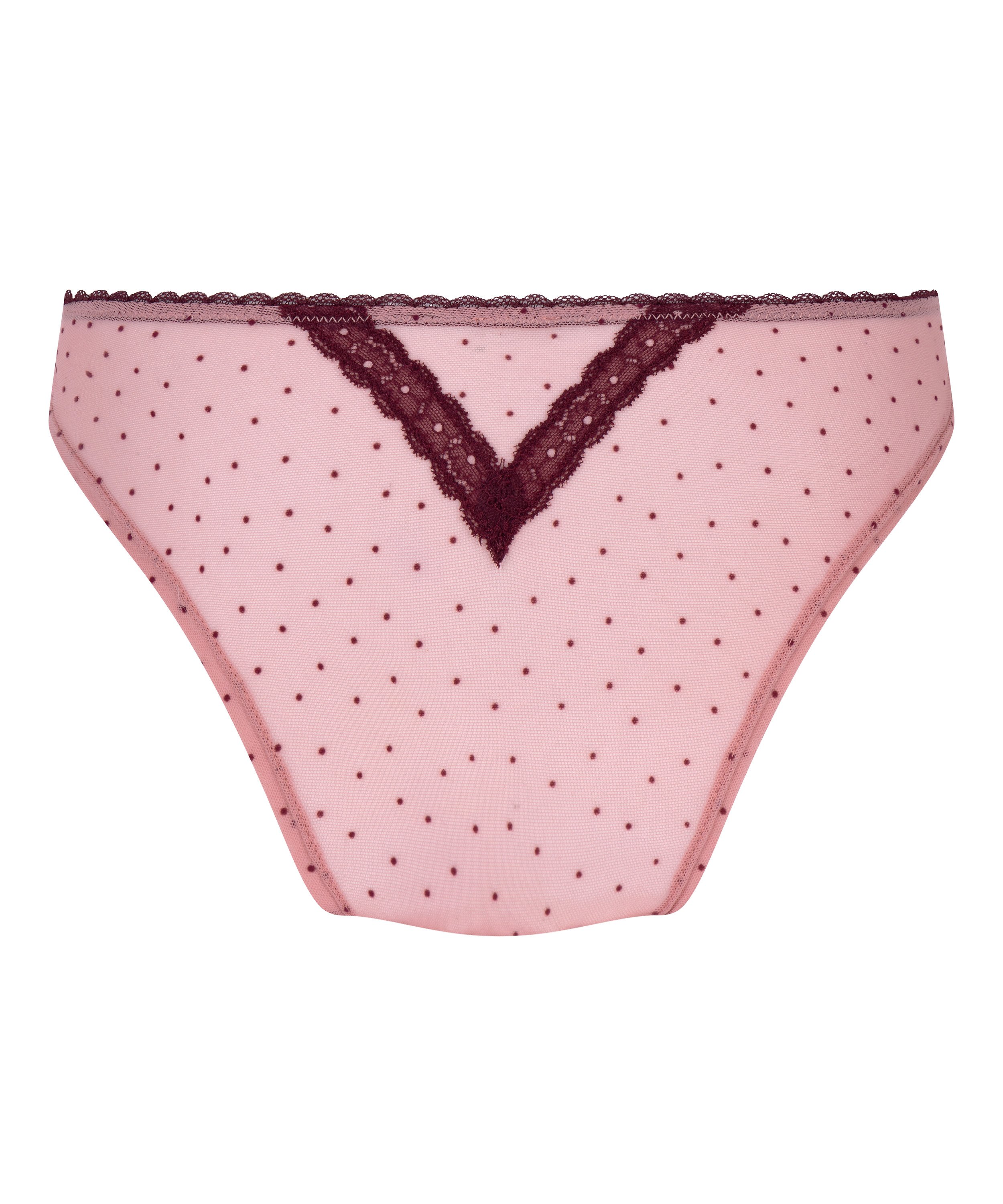 Culotte brésilienne Adeline, Rose, main