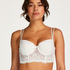 Soutien-gorge bustier préformé à armatures Catrin, Blanc