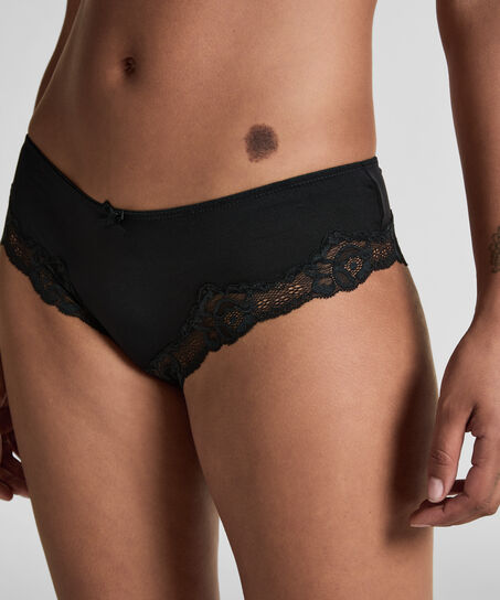 Slip Secret Lace, Noir